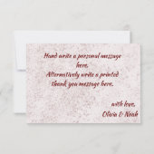 Boho Floral 3,5-inch x 5-inch flatpanel - Hartelij Bedankkaart (Achterkant)