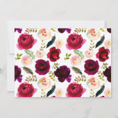 Boho Floral | Aankondiging van de geboorte van Mar (Achterkant)