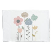Boho Floral Abstract behang Kussensloop (Voorkant)
