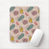 Boho Floral Abstract Muismat (Met muis)