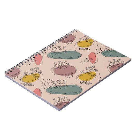 Boho Floral Abstract Notitieboek (Linkerzijde)