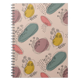 Boho Floral Abstract Notitieboek