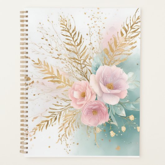 Boho Floral Aesthetic Planner | Celestial & Pastel (Voorkant)