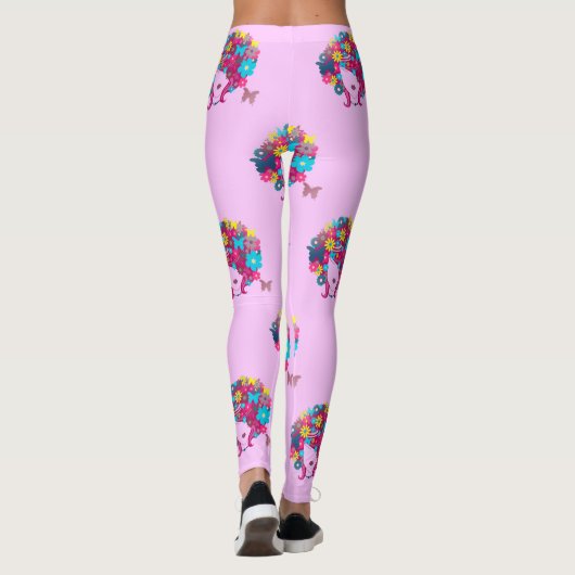 boho floral afro leggings (Achterkant)
