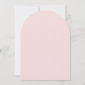 Boho Floral Anchor Nautisch Meisje Navy Baby showe Kaart (Achterkant)