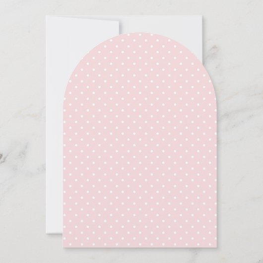 Boho Floral Anker Nautisch Meisje Boog Baby shower Kaart (Achterkant)