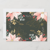 Boho Floral Arch Joy in alle drie de foto's Feestdagenkaart (Achterkant)