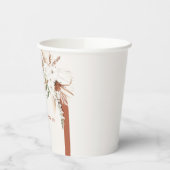 Boho Floral Arch Paper Cups Papieren Bekers (Links)