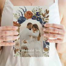 Boho Floral Arch Photo Engagement Party