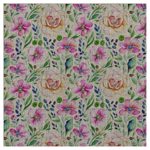 Boho Floral Art Nouveau  Elegance Stof
