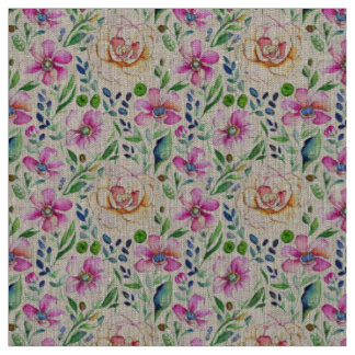 Boho Floral Art Nouveau Elegance Stof