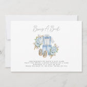 Boho Floral Baby Boy Shower brengt boek mee Kaart (Voorkant)