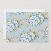 Boho Floral Baby Boy Shower brengt boek mee Kaart (Achterkant)