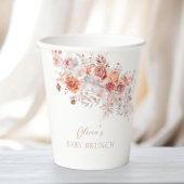 Boho Floral Baby Brunch Papieren Bekers