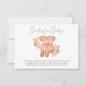 Boho Floral Baby Girl brengt boek mee Kaart (Voorkant)