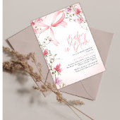 Boho Floral Baby in Bloom Baby Shower Kaart