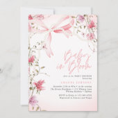Boho Floral Baby in Bloom Baby Shower Kaart (Voorkant)