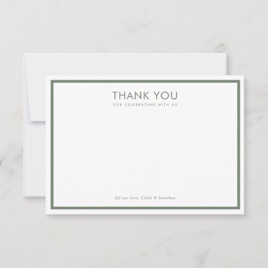 Boho  Floral Baby shower Bedankkaart (Voorkant)