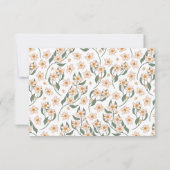 Boho  Floral Baby shower Bedankkaart (Achterkant)