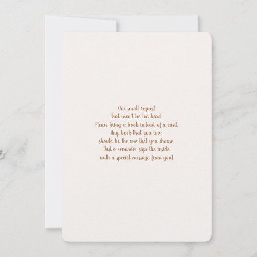 Boho Floral Baby shower Brunch Uitnodiging (Achterkant)