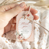 Boho Floral Baby shower dank u Cadeaulabel