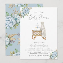 Boho Floral Baby Shower Kaart