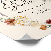 Boho Floral Baby shower Poster (Hoek)