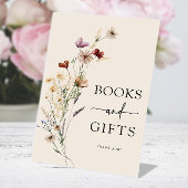 Boho Floral Baby shower Reclamebord Met Voetstuk