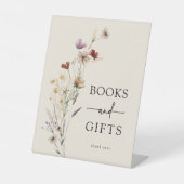 Boho Floral Baby shower Reclamebord Met Voetstuk (Voorkant)