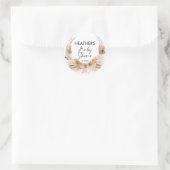 Boho Floral Baby shower Sticker (Tas)