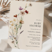 Boho Floral Baby shower Uitnodiging