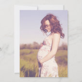 Boho Floral Baby shower Uitnodiging (Achterkant)