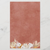 Boho Floral BabyWord Scramble Baby shower Game (Achterkant)