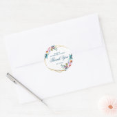  Boho Floral Bachelorette Ronde Sticker (Envelop)