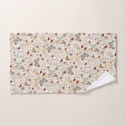 Boho Floral Bad Handdoek (Handdoek)