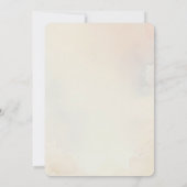 Boho Floral Baptism Uitnodiging (Achterkant)