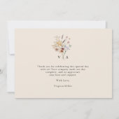  Boho Floral bedankje Bedankkaart (Achterkant)