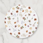 Boho Floral Bedankjes Labels (Achterkant)