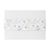 Boho Floral Belly Band Uitnodigingen Wikkel (Achterkant Voorbeeld)