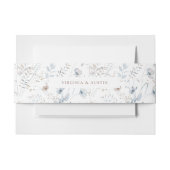 Boho Floral Belly Band Uitnodigingen Wikkel (Voorkant Voorbeeld)