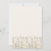 "Boho Floral Bliss Bridal Shower Kaart (Achterkant)