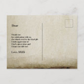 boho floral , bloemverjaardag bedankt uitnodiging briefkaart (Achterkant)