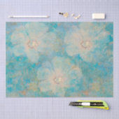 Boho Floral Blue  Botanische muurschildering Tissuepapier (Craft)