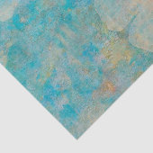 Boho Floral Blue  Botanische muurschildering Tissuepapier (Detail)