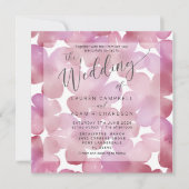 Boho Floral Blush Pink Waterverf Wedding Invite (Voorkant)