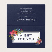 Boho Floral Boeketten - Cadeaubon Kaart (Buitenkant ongevouwen)