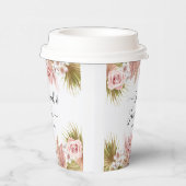 Boho Floral Border Papieren Bekers (Rechts)