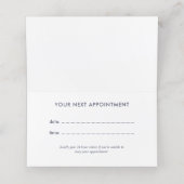 Boho Floral Bouquets Hair Stylist Afspraakkaart Afsprakenkaart (Binnenkant ongevouwen)