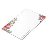 Boho Floral Bouquets - Naam Notitieblok (Schuin)