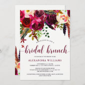 Boho Floral | Bridal Brunch Uitnodiging (Voorkant / Achterkant)